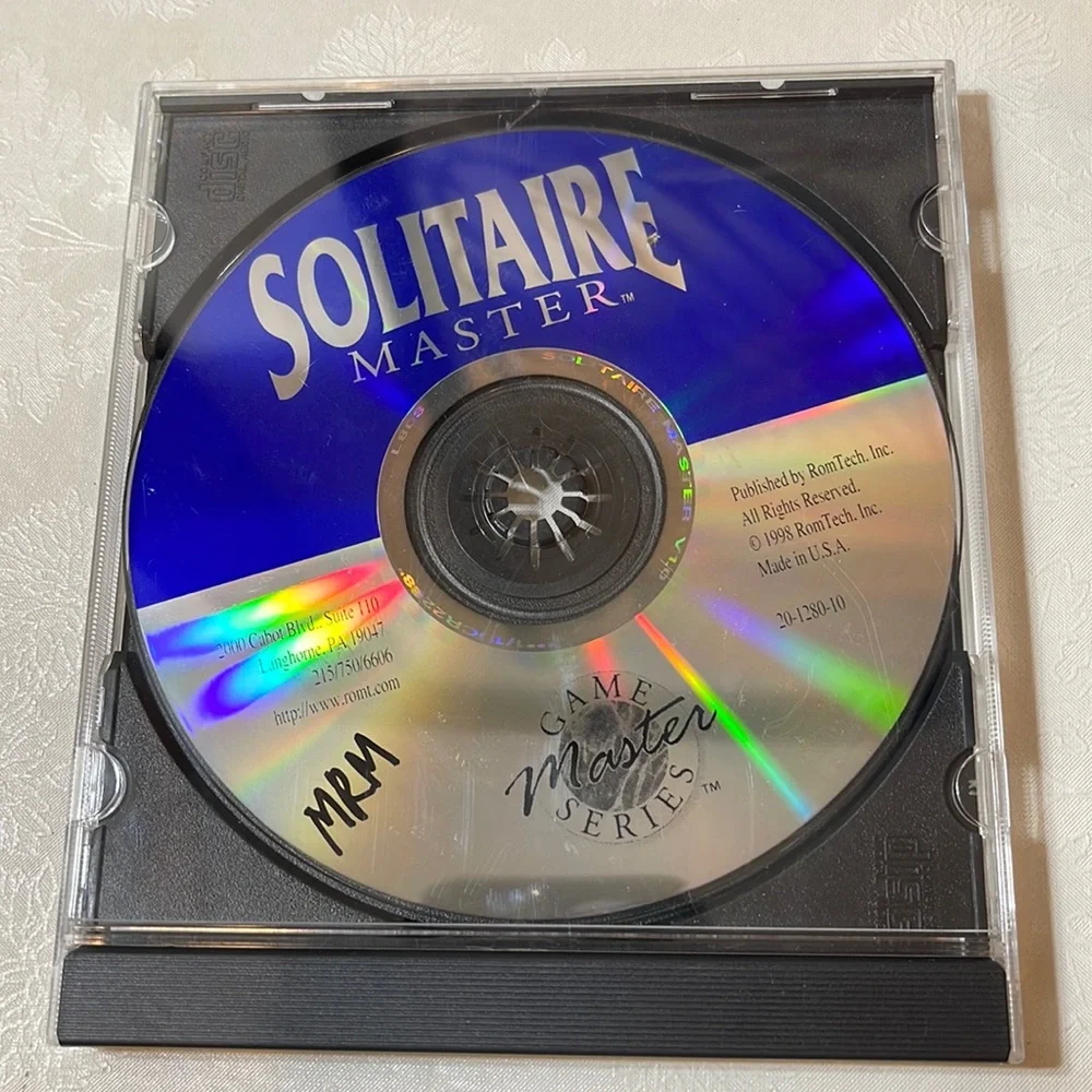 PC Solitaire Masters Game Disc